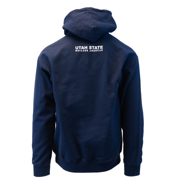 SWEATSHIRT HOOD UTAH STATE UPSIDE DOWN WITH HURD